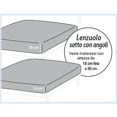 Completo Lenzuola in cotone